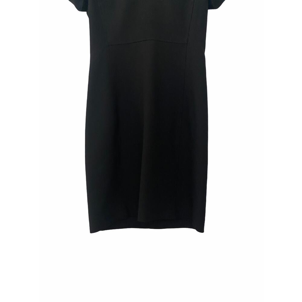 Aritzia Babaton Womens Cap Sleeve Sheath Dress Black S Small - Picture 3 of 9